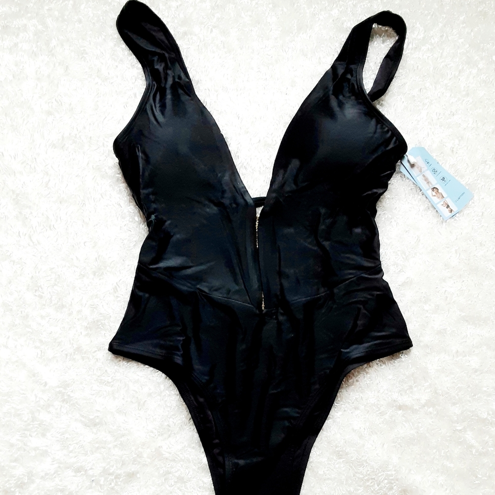 Black one piece sexy Swimsuit JOJO Lemon XXl